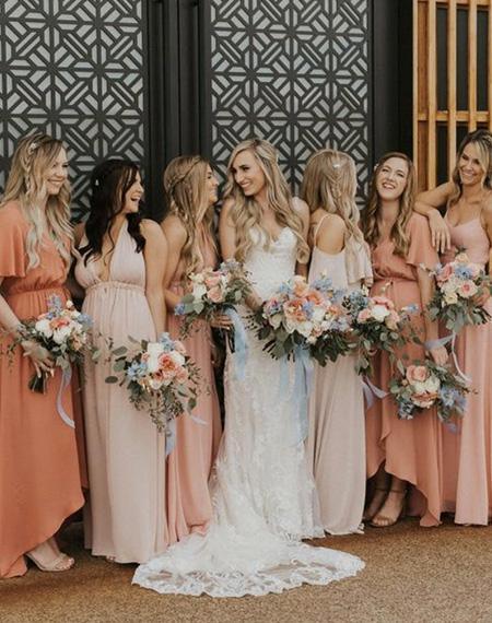 Top 7 Rustic Coral Bridesmaid Dresses Ideas in 2022 Brides | Clear Wedding Invites
